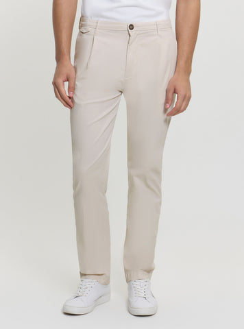 GUESS Mens Beige Mid-Rise Slim Fit Taylor Chino Pants M5GB24WH4GA Front View