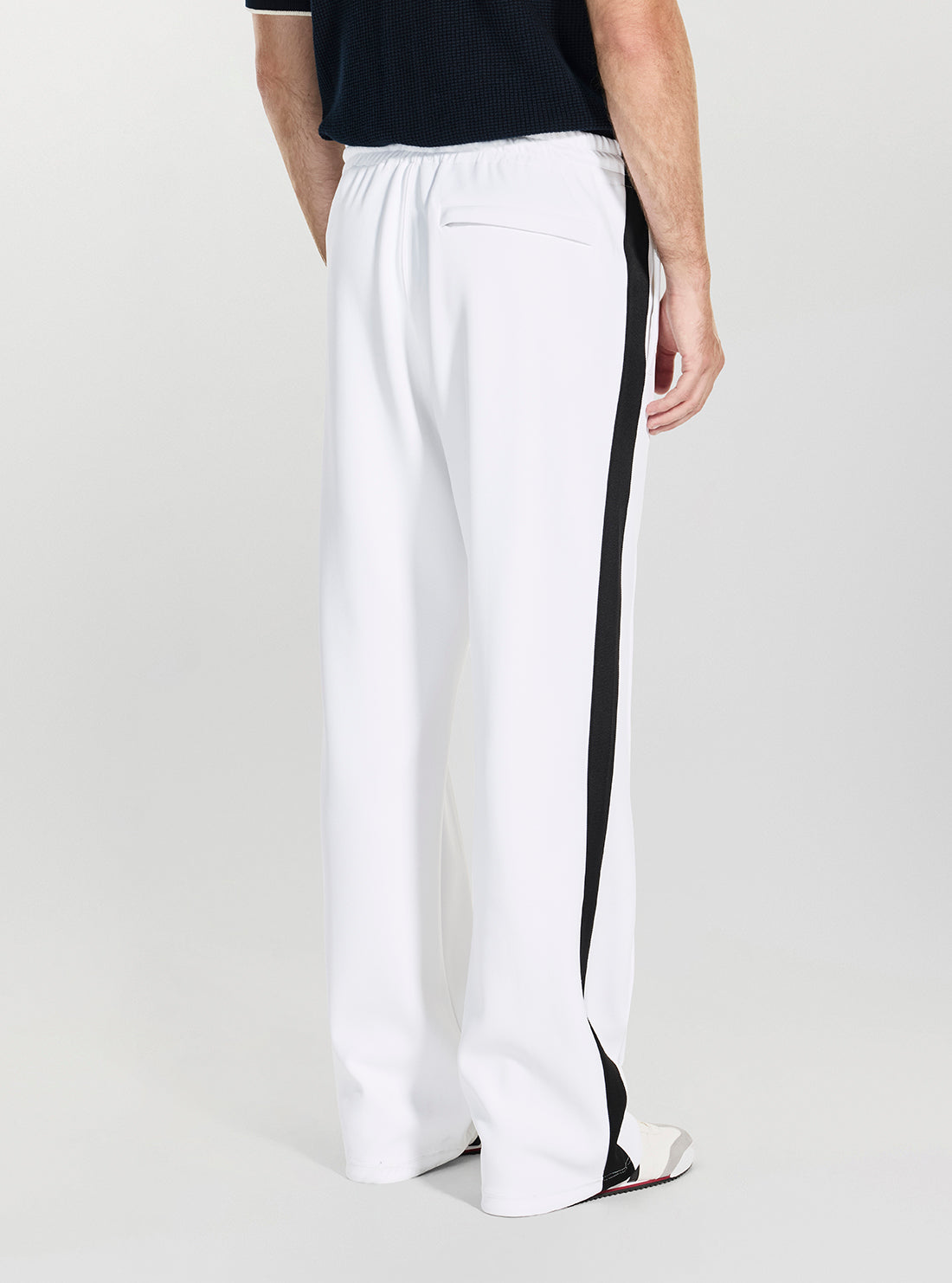 Guess Jeans White Tricot Track Pants M5GB58KB212 Back View