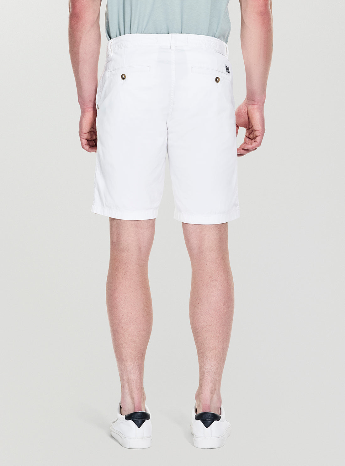 GUESS Mens White Angels Chino Short M5GD13WH4BA Back View