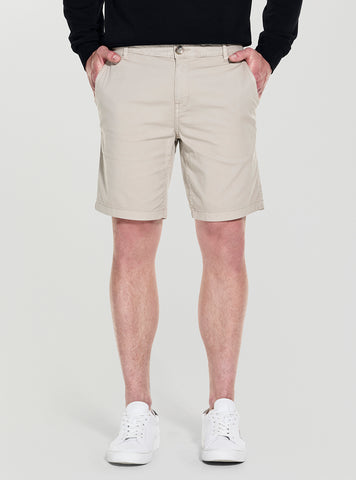 GUESS Mens Beige Angels Chino Short M5GD13WH4BA Front View