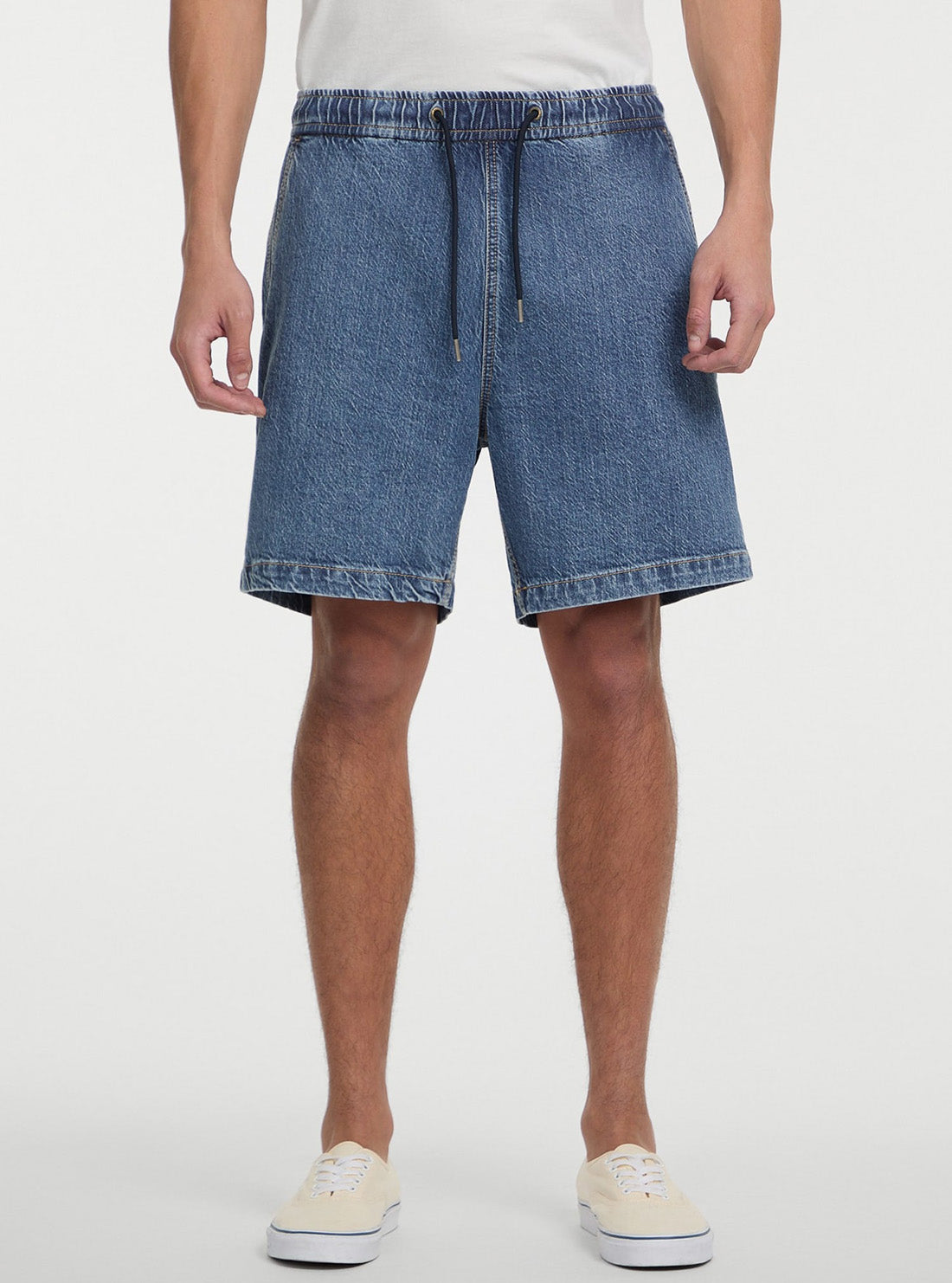 Guess Jeans Blue Jogger Denim Short M5GD35D5M54 Front View_2