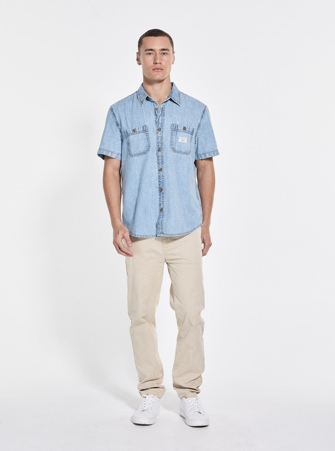 Guess Jeans Regular Denim Shirt M5GH09D5NY1 Full View