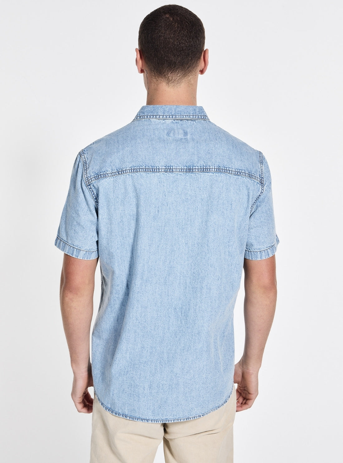 Guess Jeans Regular Denim Shirt M5GH09D5NY1 Back View