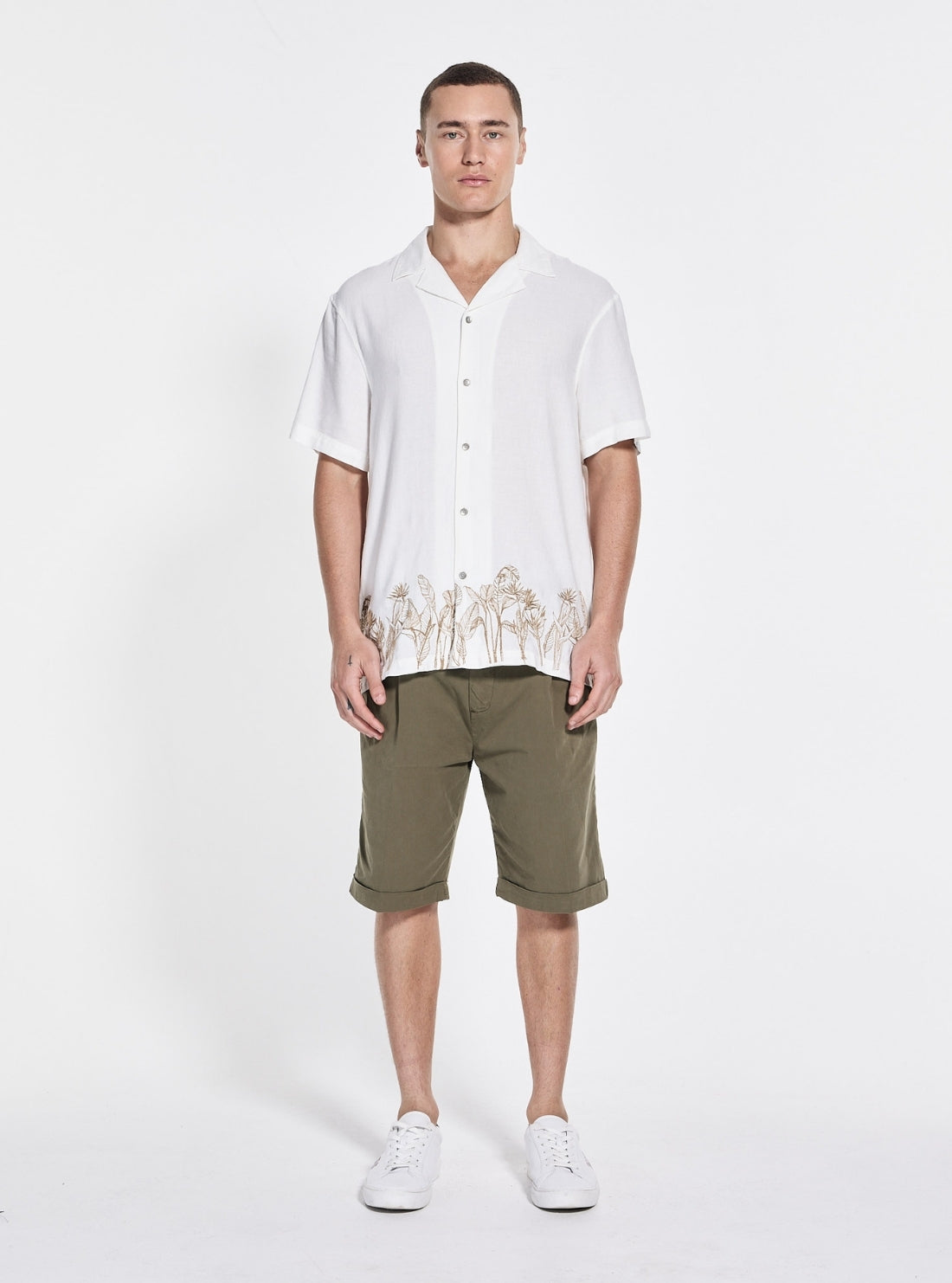 White Embroidered Shirt