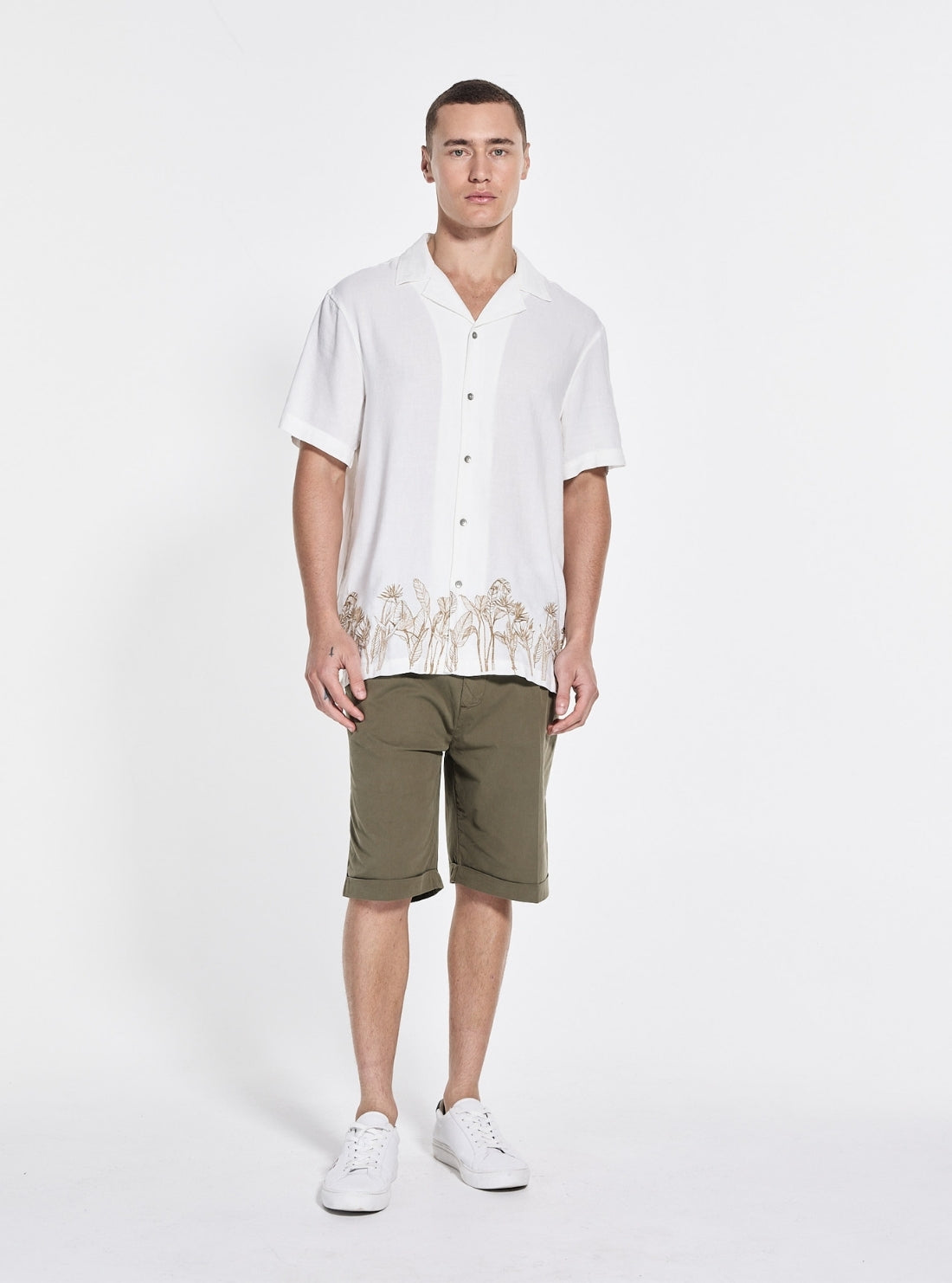 White Embroidered Shirt