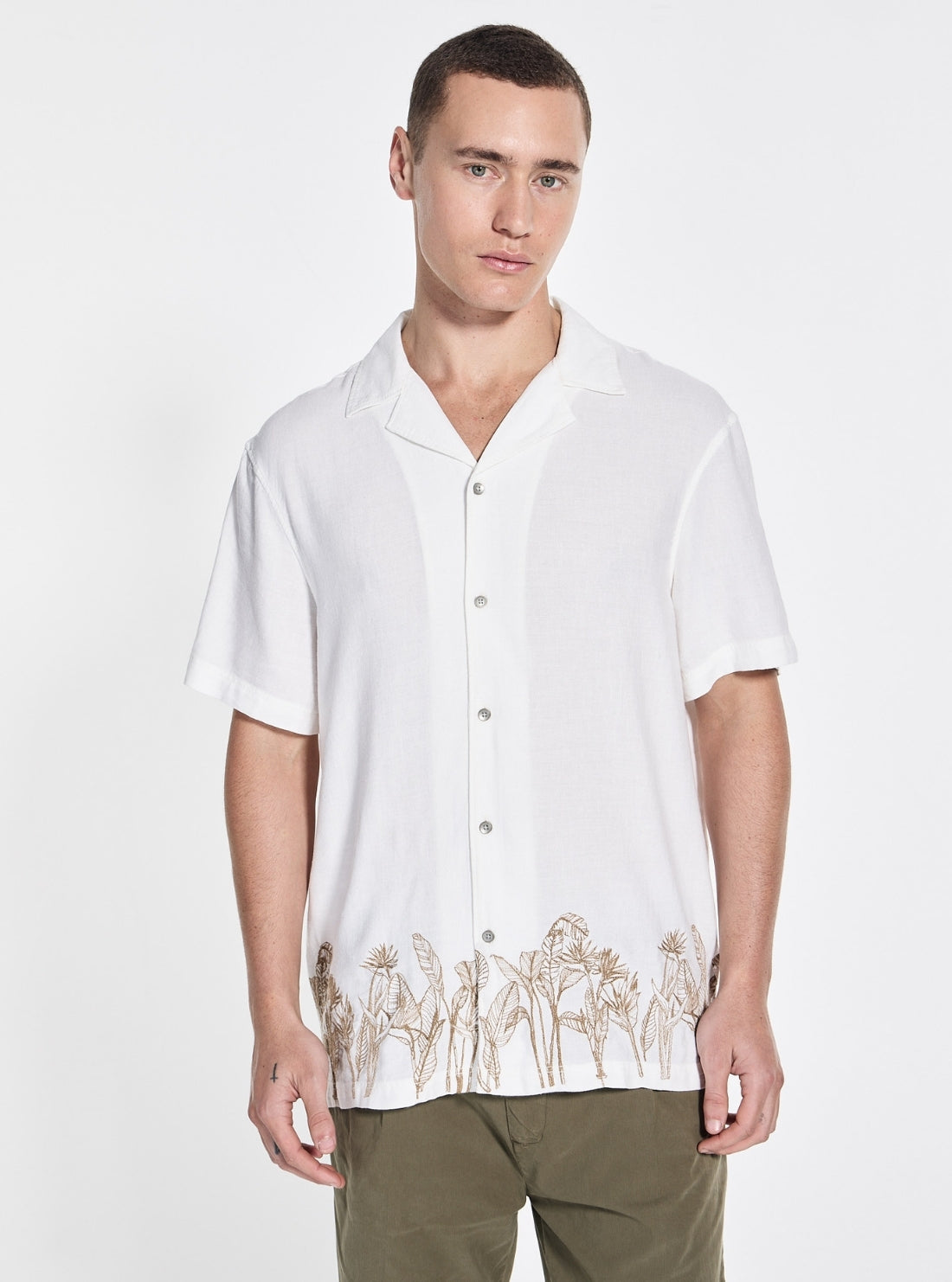 White Embroidered Shirt
