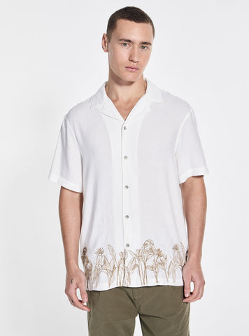 White Embroidered Shirt
