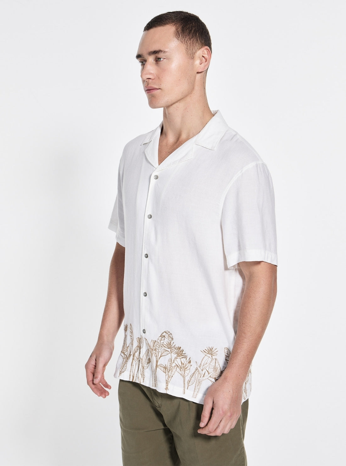 White Embroidered Shirt