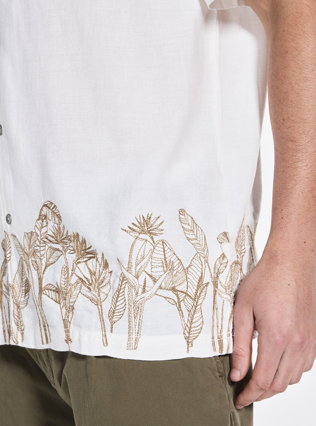 White Embroidered Shirt