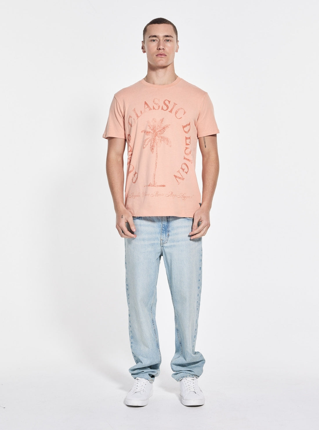 GUESS Mens Orange Basic Guess Classic Design T-Shirt M5GI40KBZV1  Full View_2