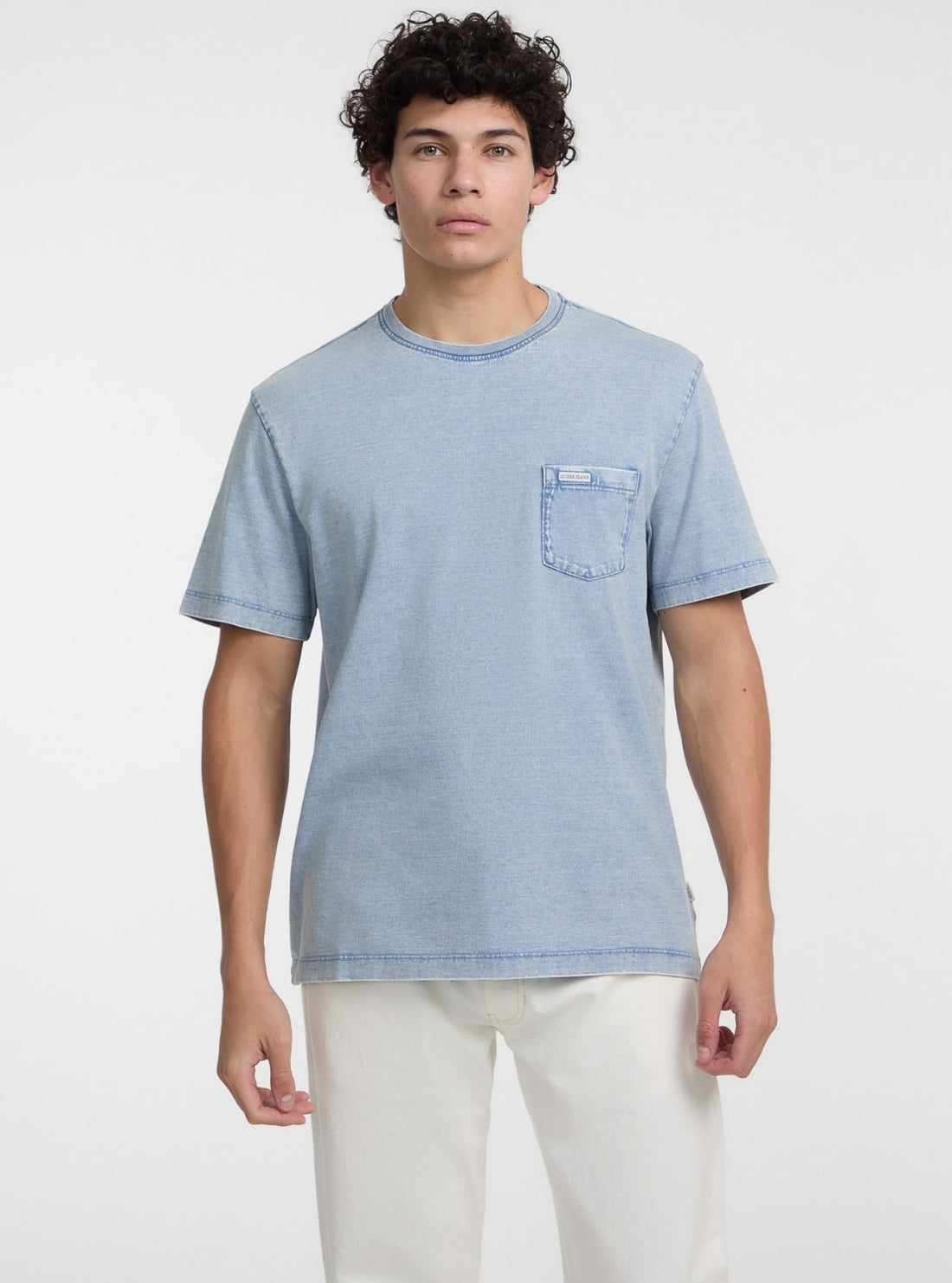 Guess Jeans Blue Regular Pocket T-Shirt M5GI50KCTG1 Front View