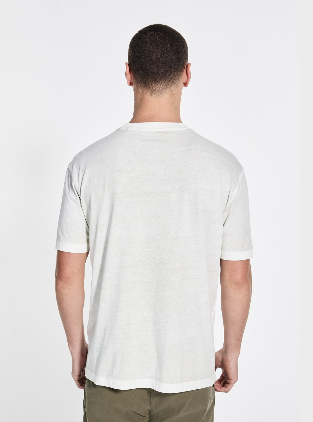 GUESS Mens Green Inside Spray T-Shirt M5GI70I3Z14 Back View