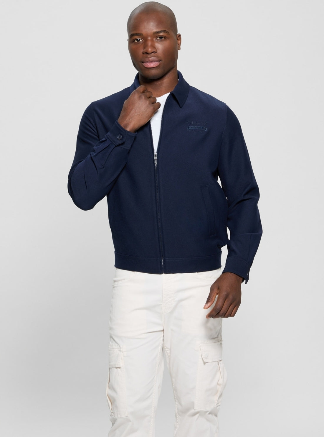 Eco Blue Twill Fine Jacket GUESS