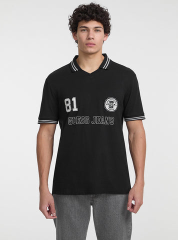 Guess Jeans Regular Soccer Polo T-Shirt M5GP46K8FQ4 Front View