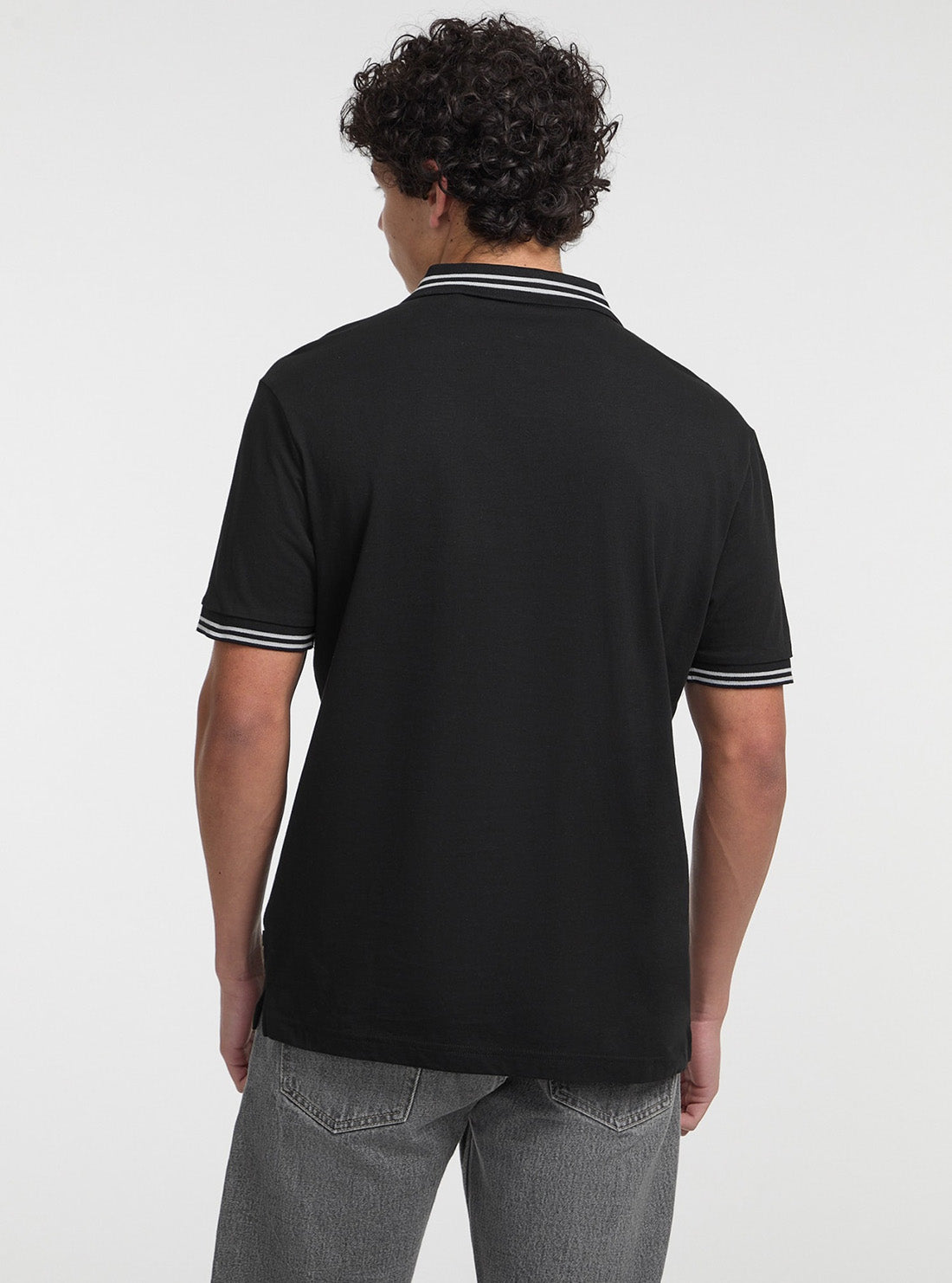 Guess Jeans Regular Soccer Polo T-Shirt M5GP46K8FQ4 Back View