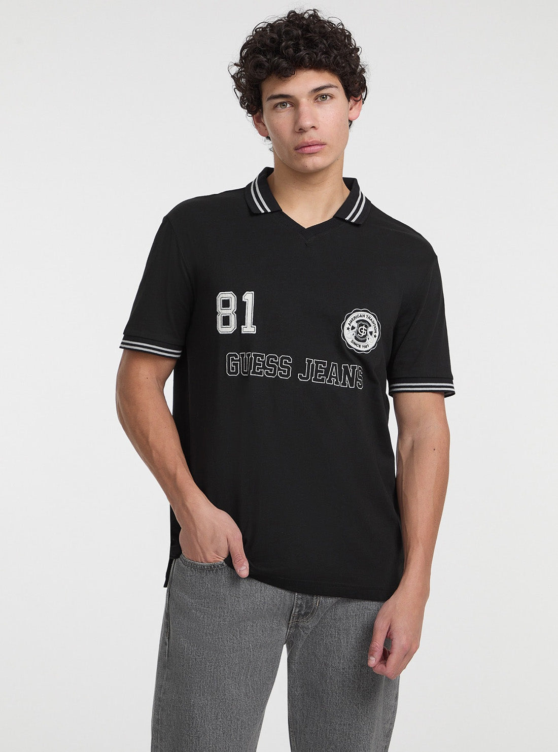 Guess Jeans Regular Soccer Polo T-Shirt M5GP46K8FQ4 Detail View