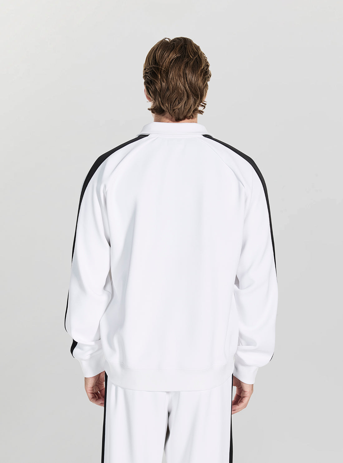 Guess Jeans White Tricot Track Jacket M5GQ29KB212 Back View