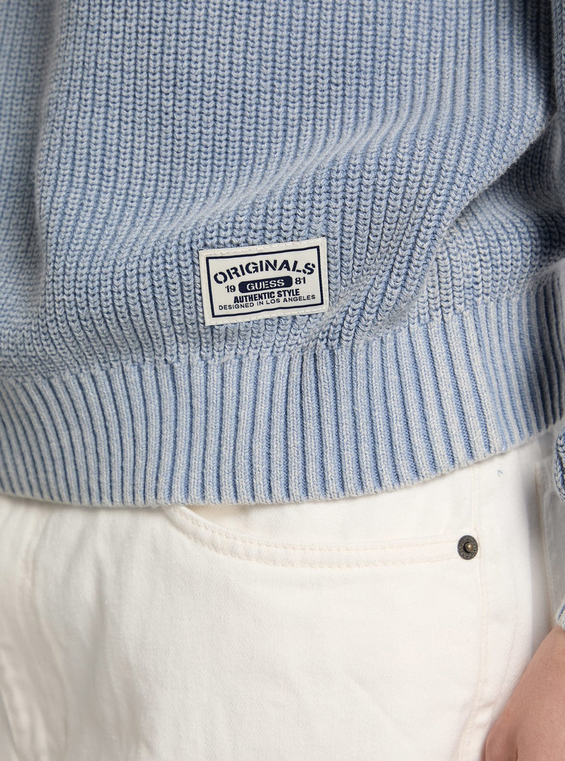 Guess Originals Blue Crewneck Sweater M5GR23Z3NH1 Detail View_2