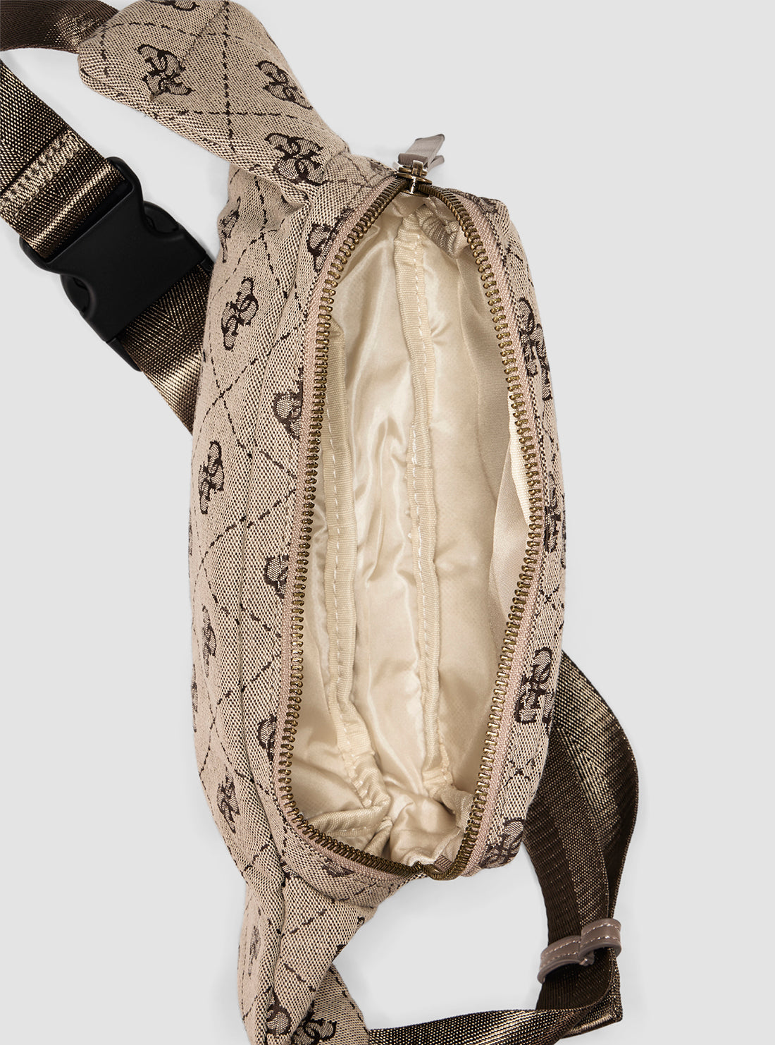 GUESS Accessories Beige Logo Men’s Belt Bag M5GZ19WGUE0  Inside View