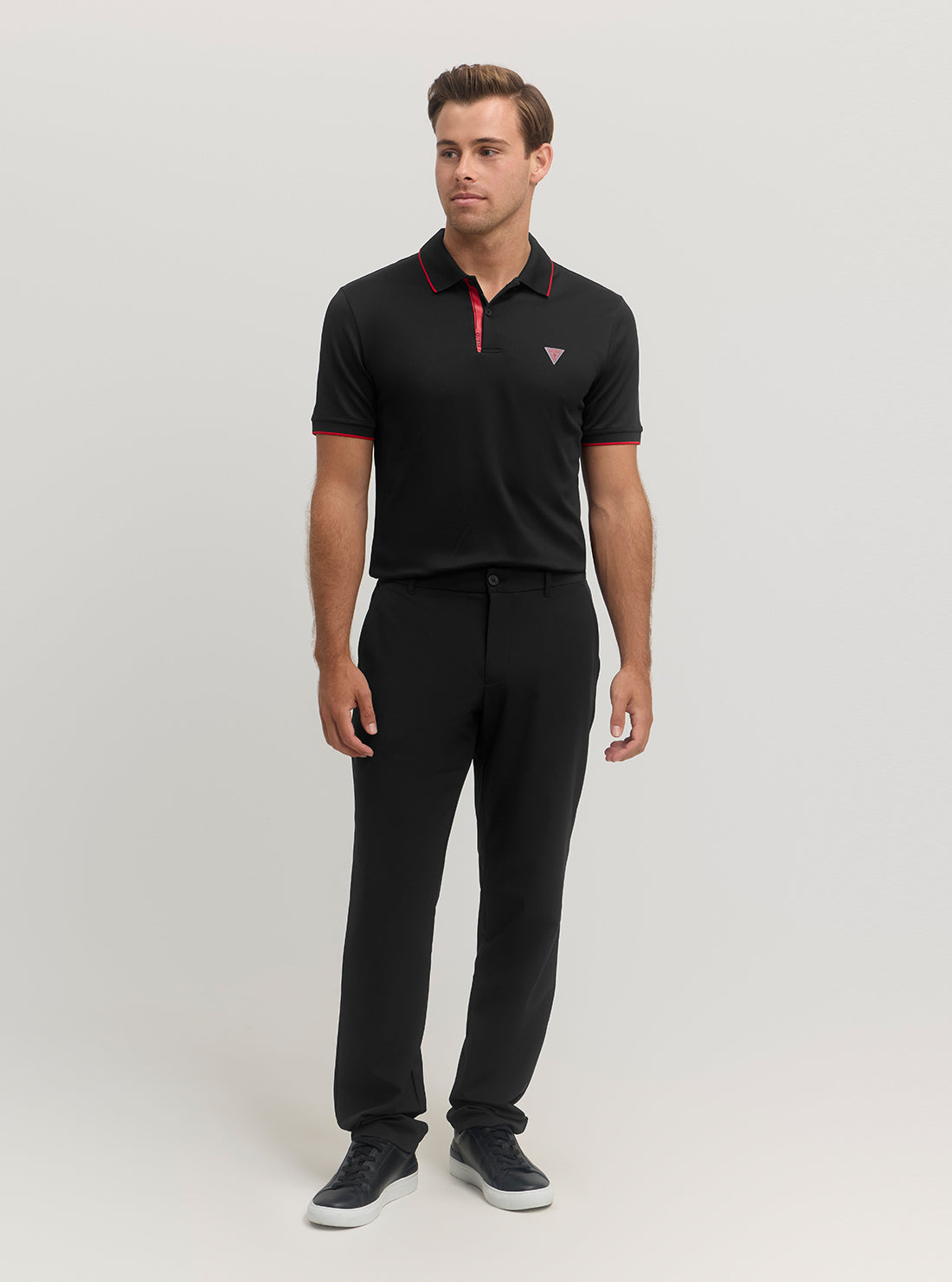 GUESS Mens Black Myron Dressy Pants M5RB01WGUP2 Full View