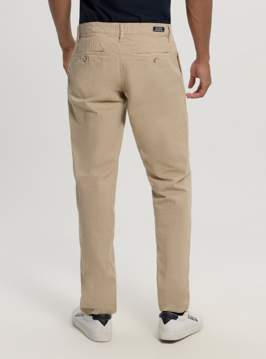 GUESS Mens Beige Angels Chino Pants M5RB16WGXZ1 Back View