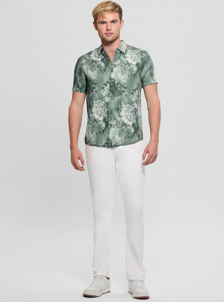 Hot camicia guess uomo 2019 on Sale GUESS Camicia con stampa floreale Uomo