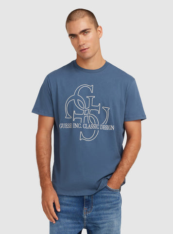Blue Short Sleeve Logo T-Shirt
