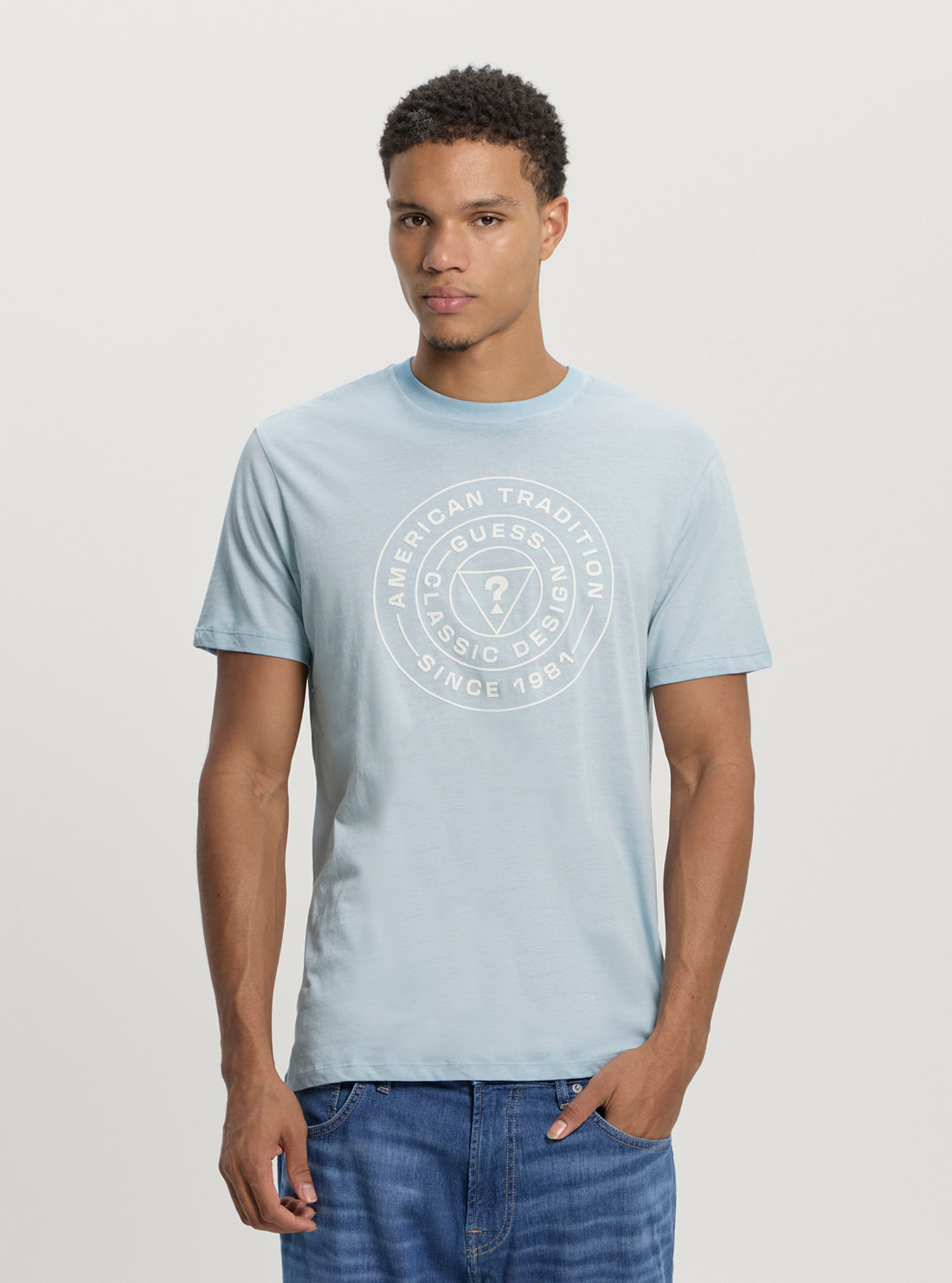Blue Logo Stamp T-Shirt
