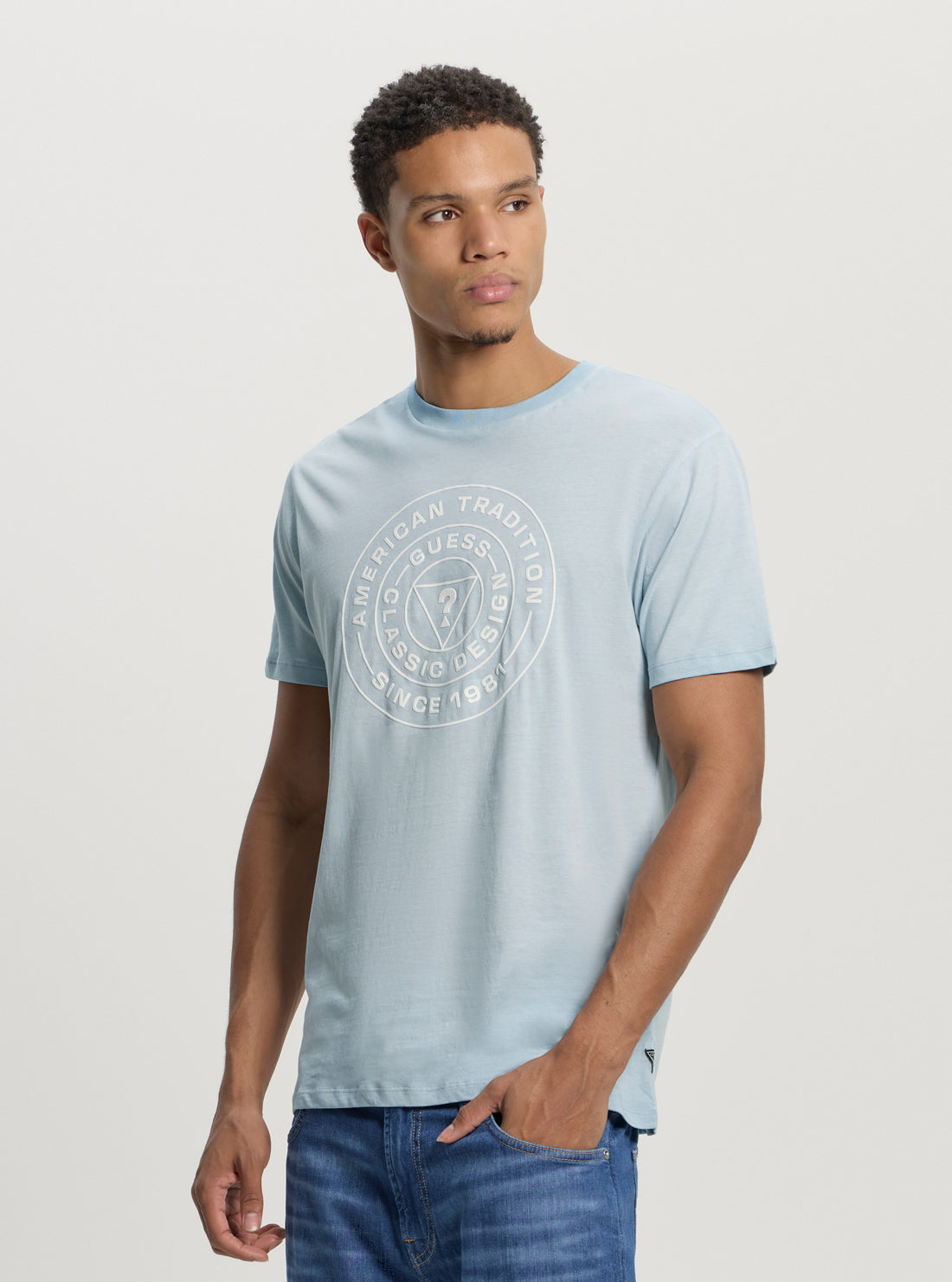 Blue Logo Stamp T-Shirt