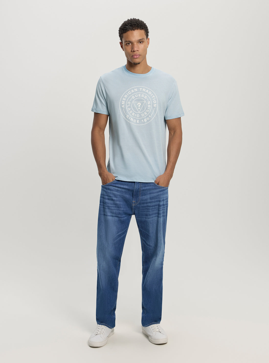 Blue Logo Stamp T-Shirt