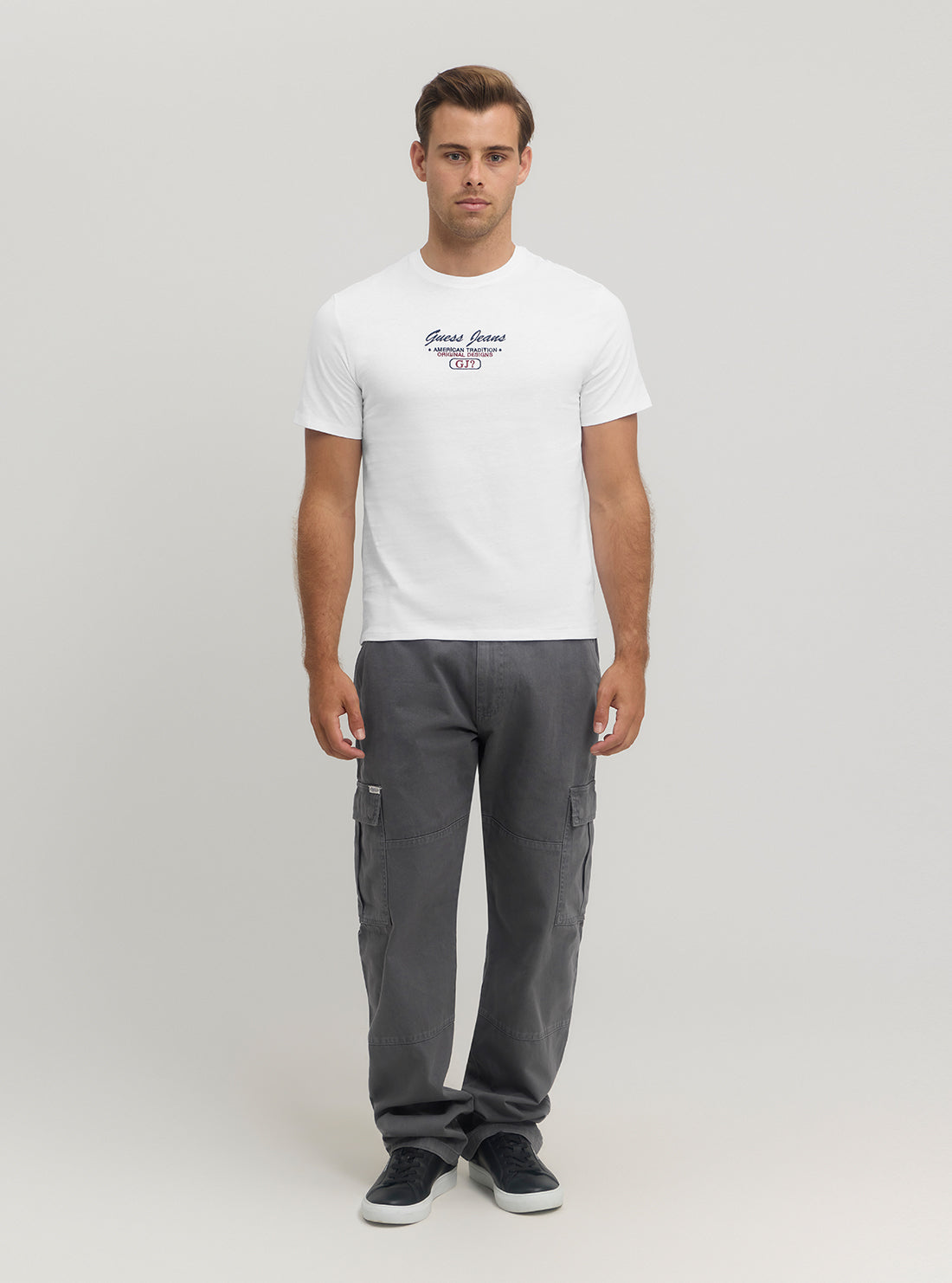 Guess Jeans White Slim Script T-Shirt