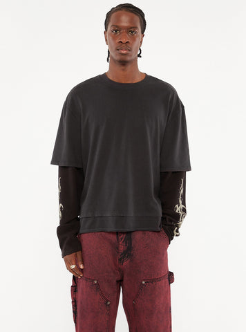 GUESS Originals Black Long Sleeve T-Shirt