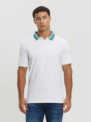 Eco White Lyle Polo T-Shirt