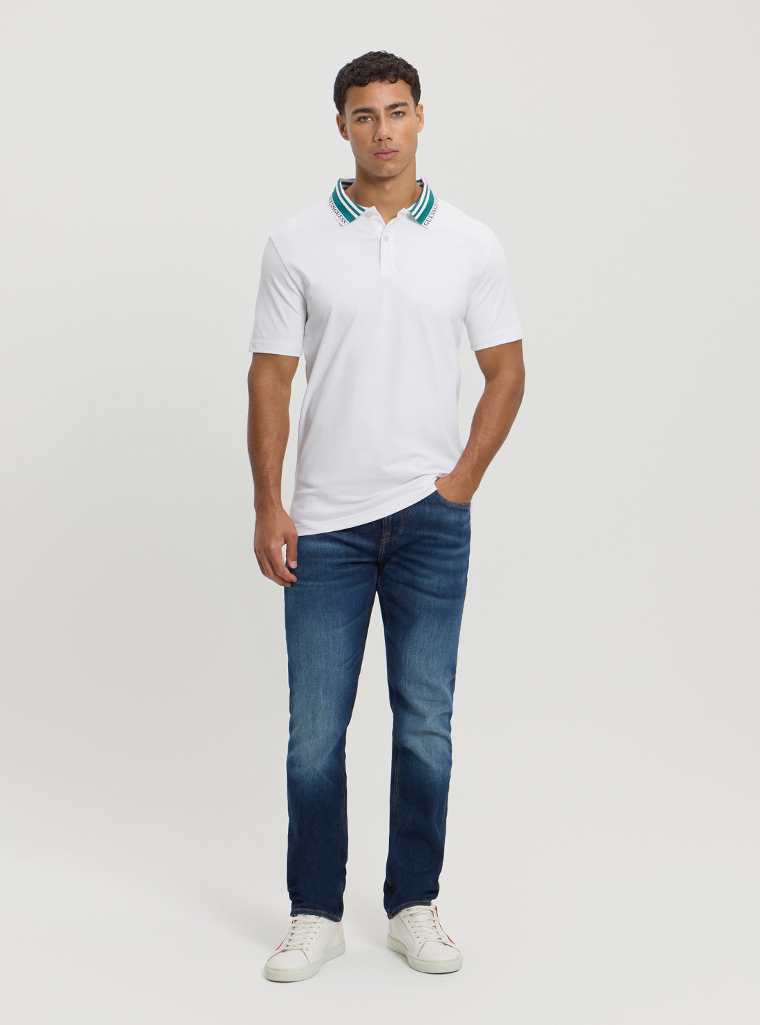 Eco White Lyle Polo T-Shirt