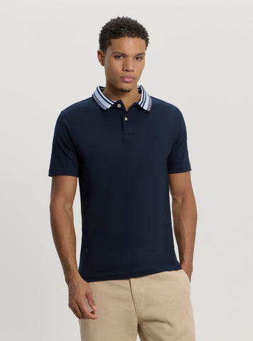 Eco Navy Lyle Polo T-Shirt