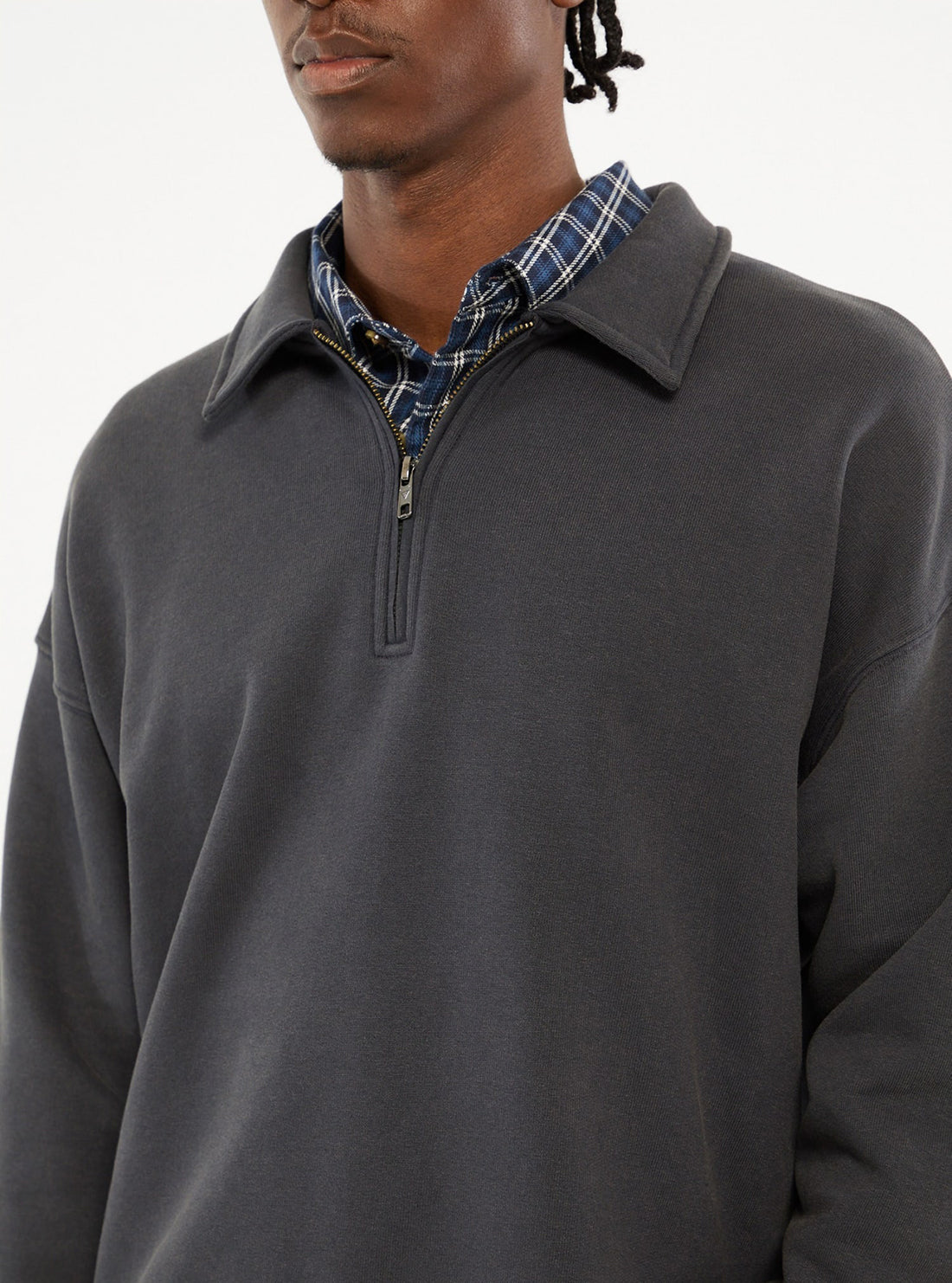 Guess Originals Grey Zip Pullover