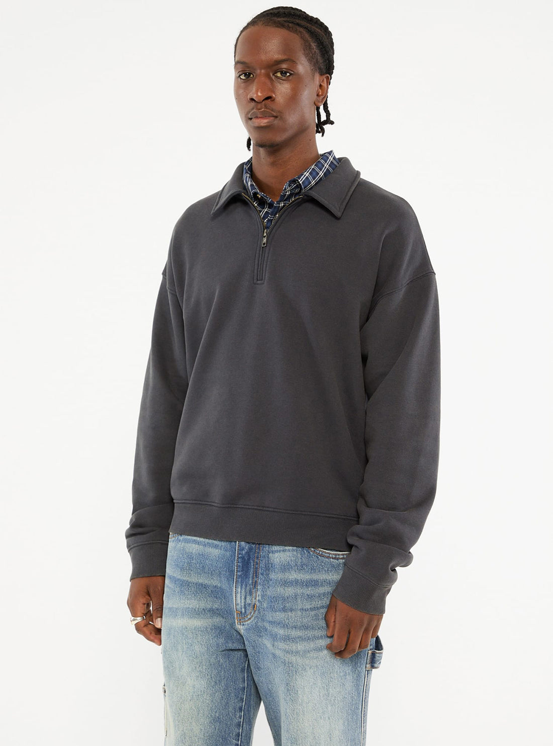 Guess Originals Grey Zip Pullover