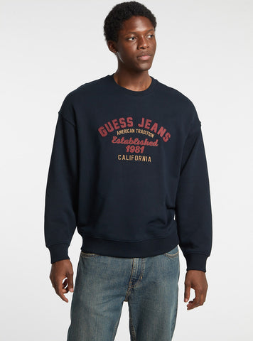 Guess Jeans Navy Vintage Jumper