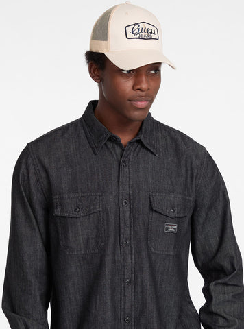 Guess Jeans Beige Trucker Cap