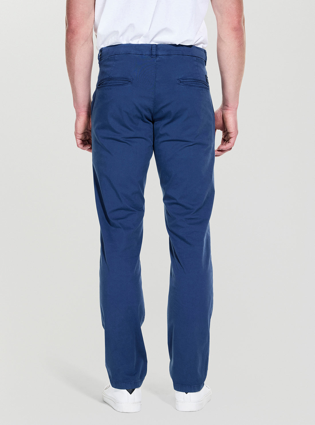 GUESS Mens Blue Myron Dressy Pants M5YB01WHD71  Back View