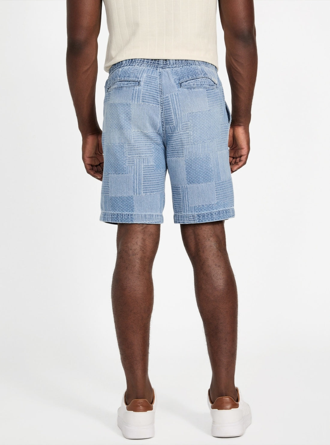 GUESS Mens Blue Orion Short M5YD50D5R30 Back View