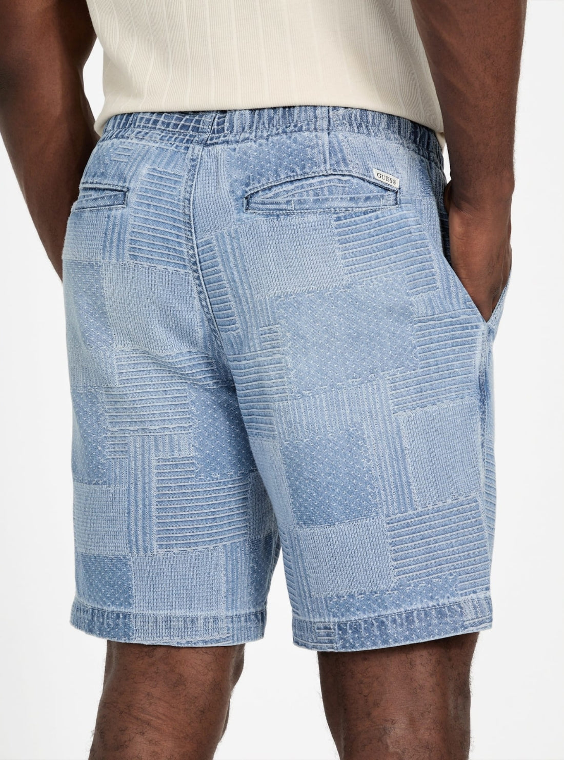 GUESS Mens Blue Orion Short M5YD50D5R30 Back View_2
