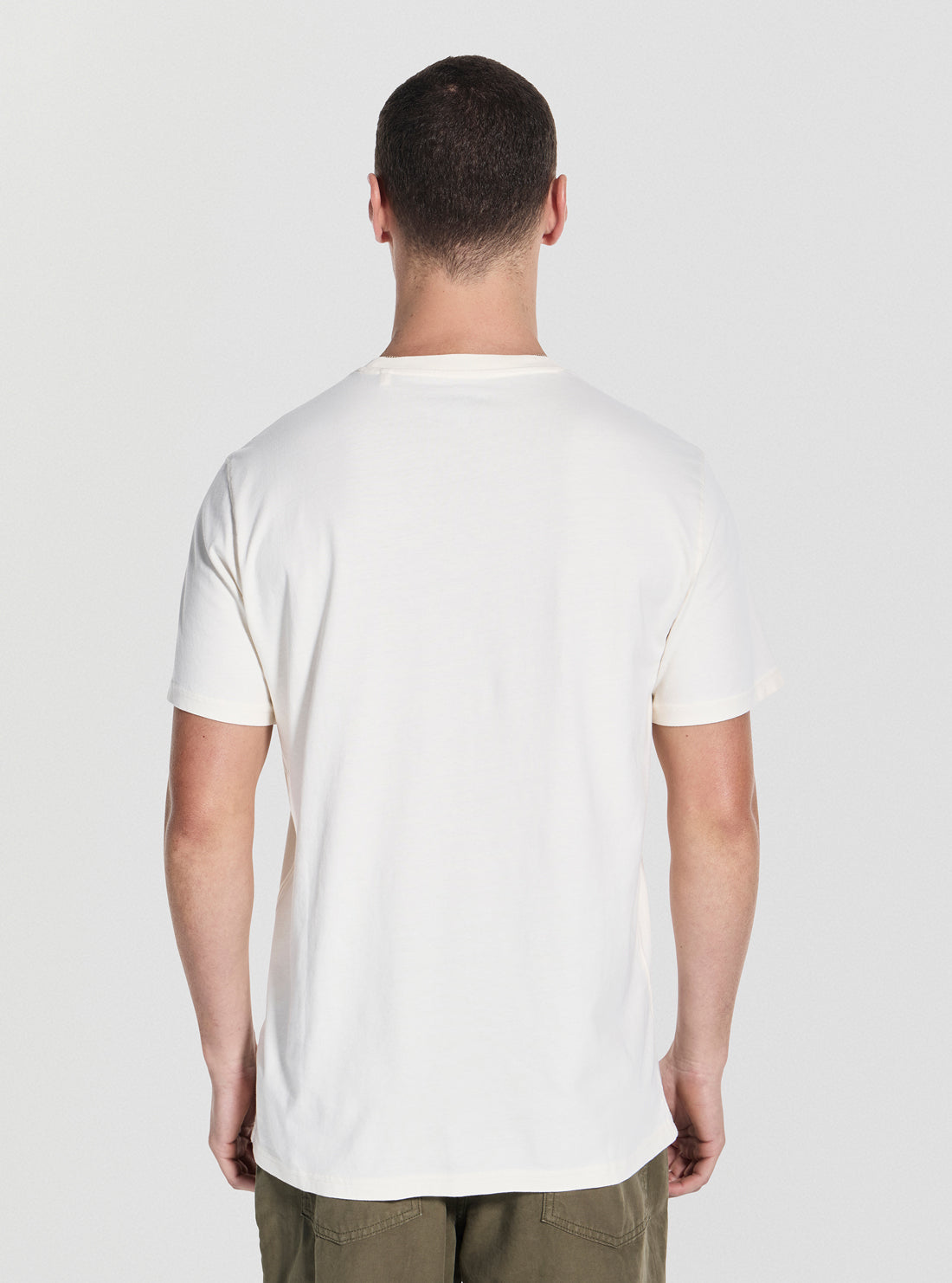 GUESS Mens White Guess Box Logo T-Shirt M5YI17I3Z14 Back View