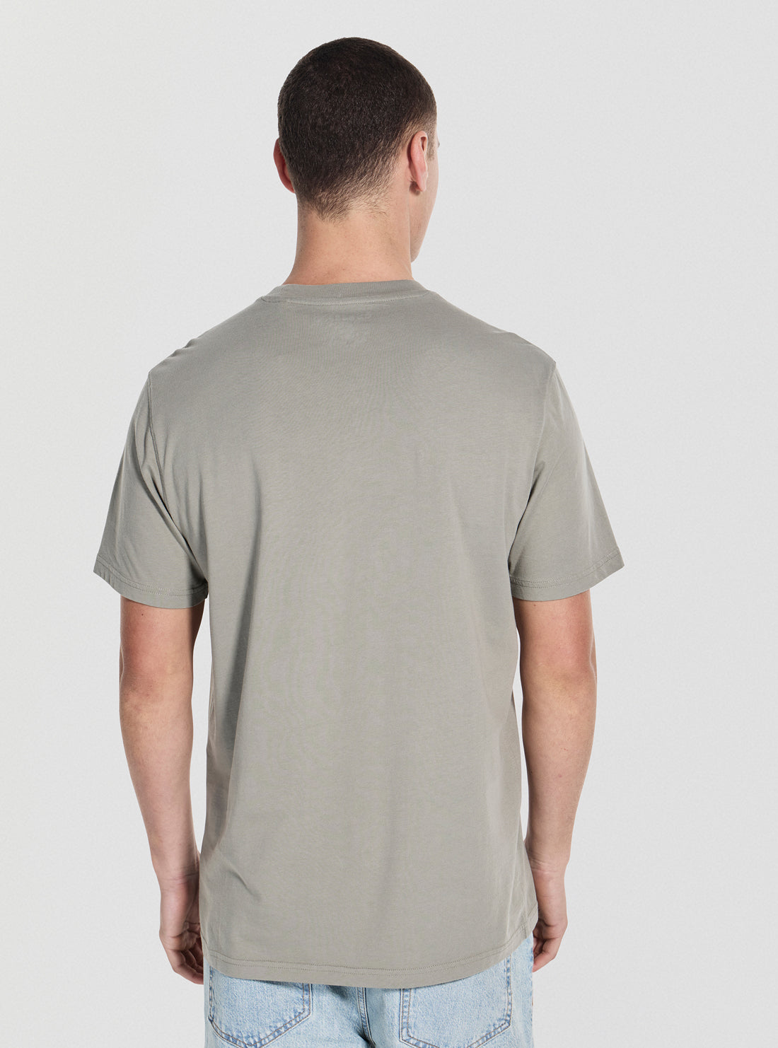 GUESS Mens Green Guess Box Logo T-Shirt M5YI17I3Z14 Back View