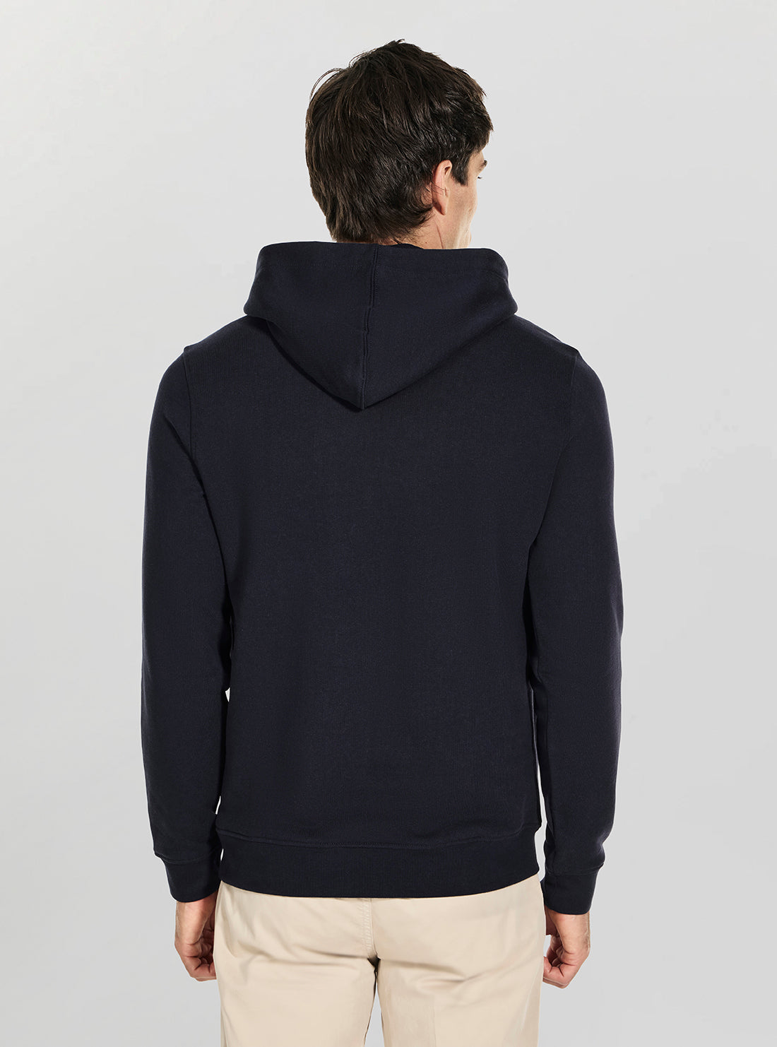 GUESS Mens Blue Beau Hoodie Sweatshirt M5YQ36KCN01 Back View