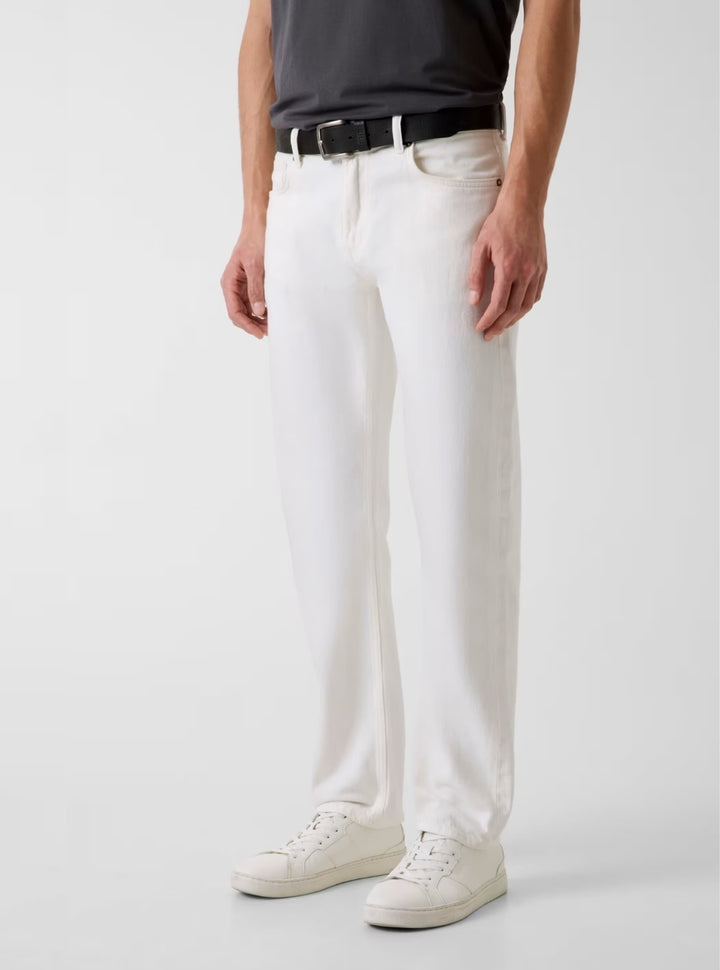 GUESS Mens White Angels Slim Straight Jeans M6GAN2D0780 Front View