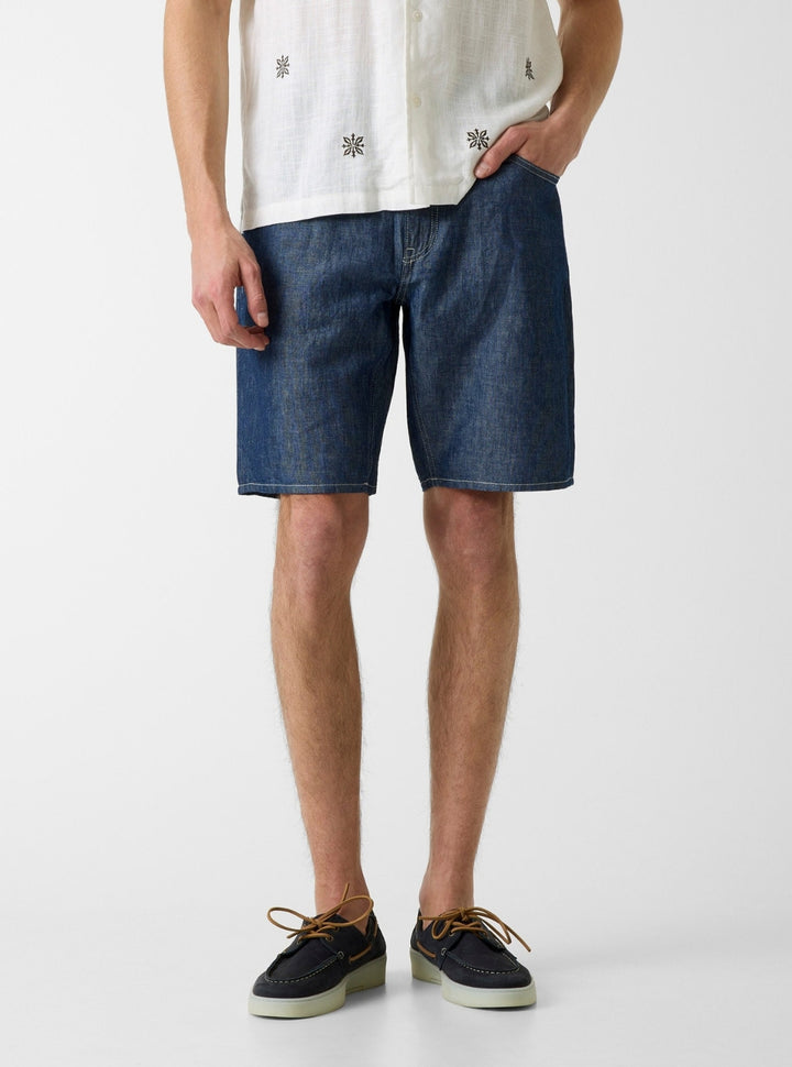 GUESS Mens Blue Jerome Denim Shorts M6GDV7D0765 Front View