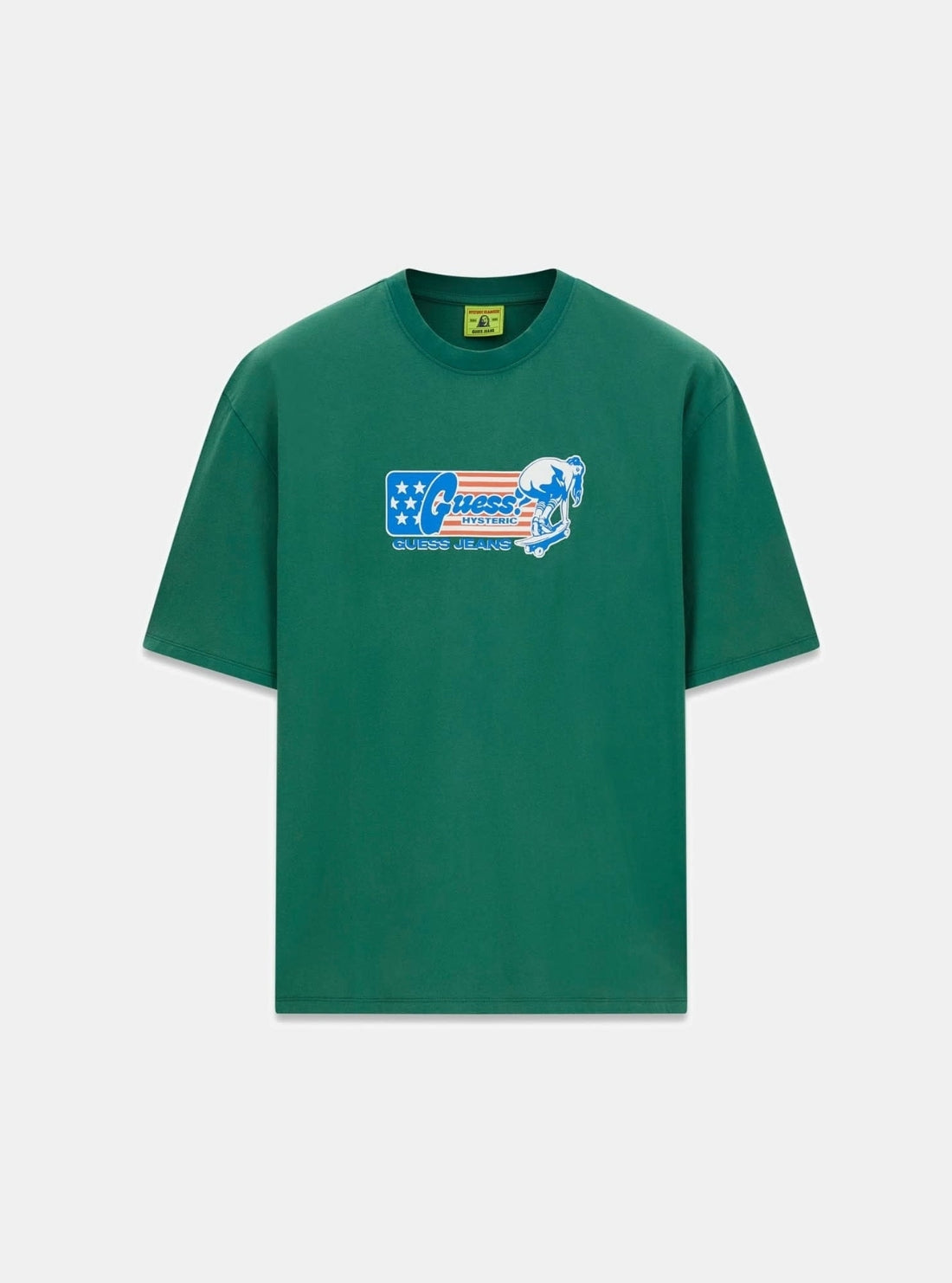 Guess Jeans x Green Hysteric Glamour Skater T-Shirt M6GIC2K8FQ4 Flatlay