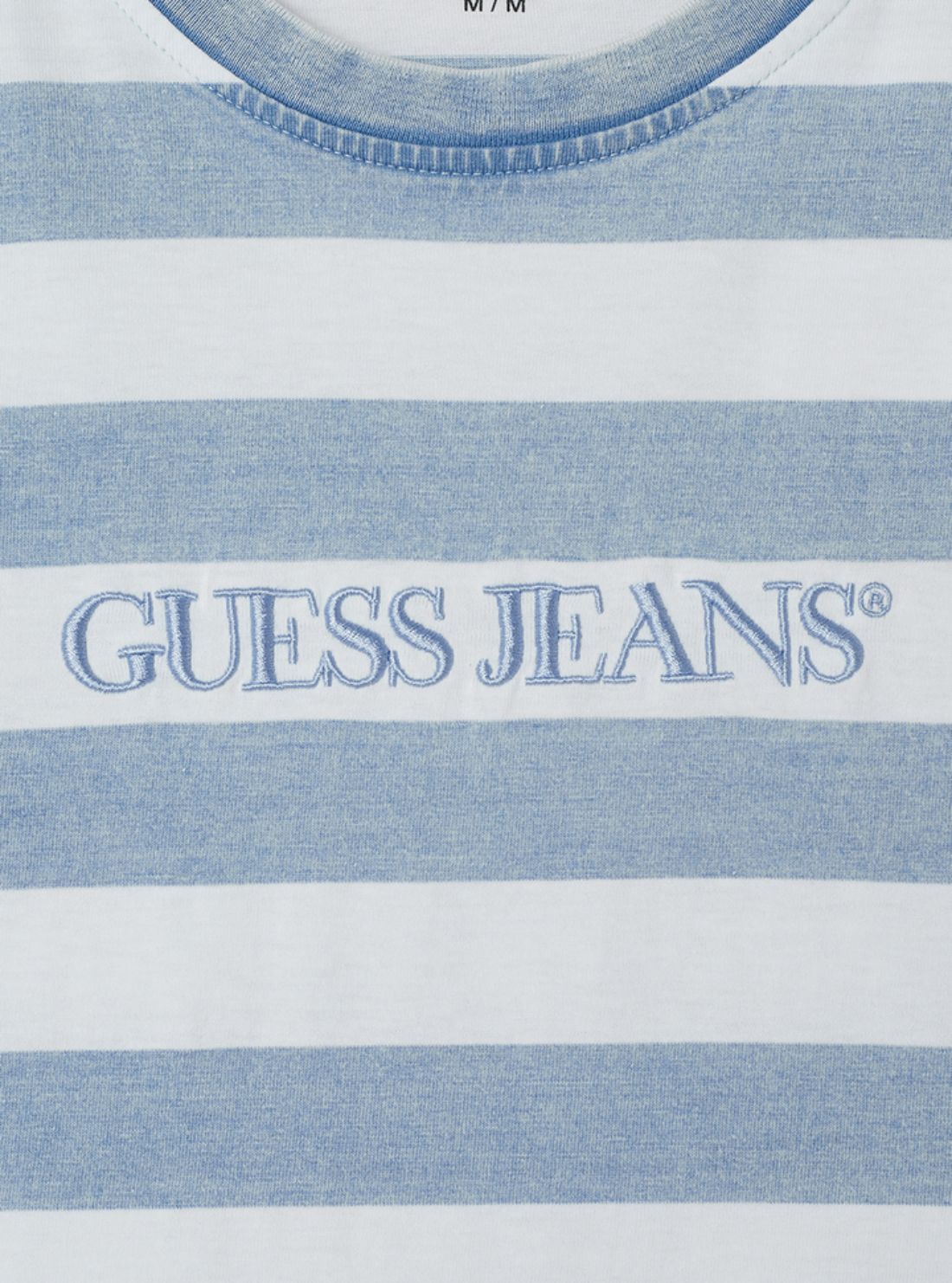 Guess Jeans Blue White Striped T-Shirt M6GIZ5KF531 Flatlay1