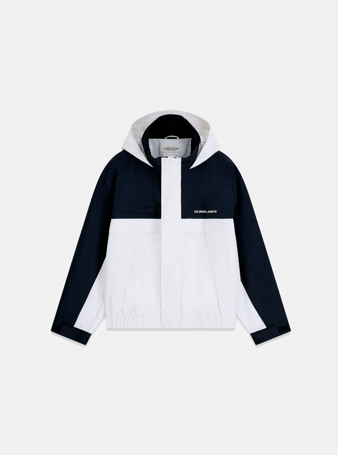 Guess Jeans White Blue Colourblock Jacket